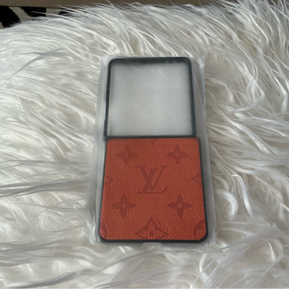 Samsung Galaxy 7 flip Louis Vuitton Tangerine Monogram phone case